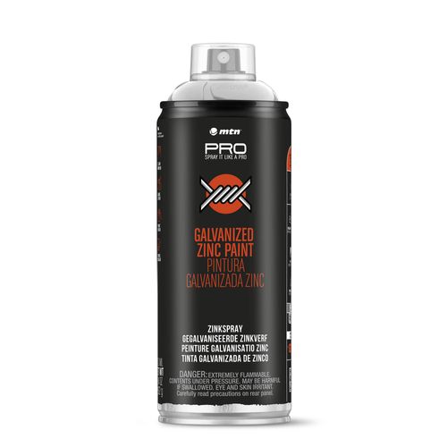 Aerosol MTN PRO Plata Galvanizada zinc Brillante 400ml