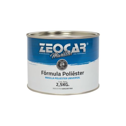 Masilla Plastica 2,5 kg Zeocar Formula Polyester