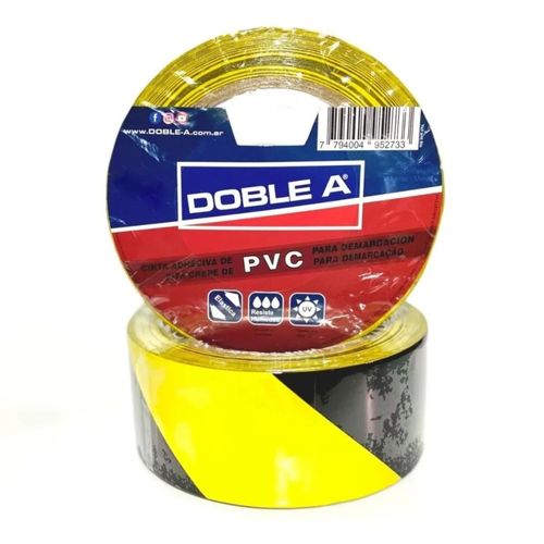 Cinta Demarcación PVC 48mmx33 AMARILLO Y NEGRO