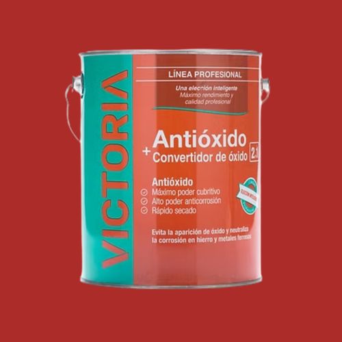 Fondo Antioxido + Convertidor 1L Rojo Mate Victoria